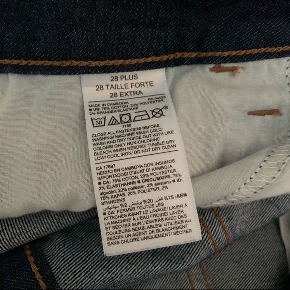 Old Navy Mid Rise Skinny Jean NWOT Size 28 - Picture 6 of 6